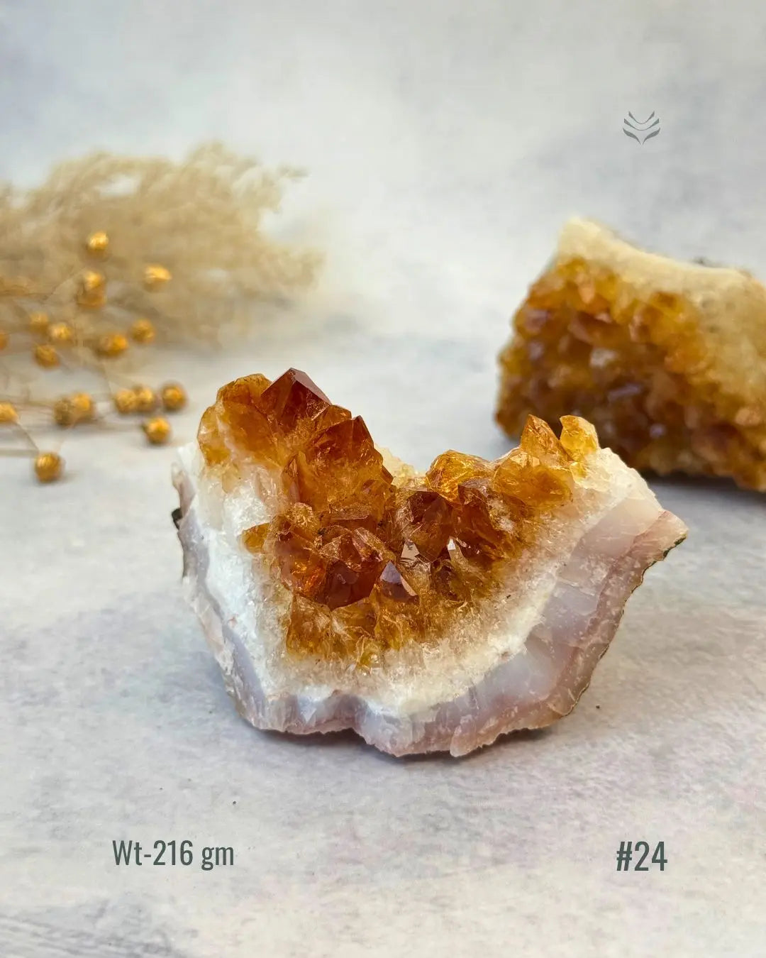 Lightcoded Madagascar Citrine Cluster