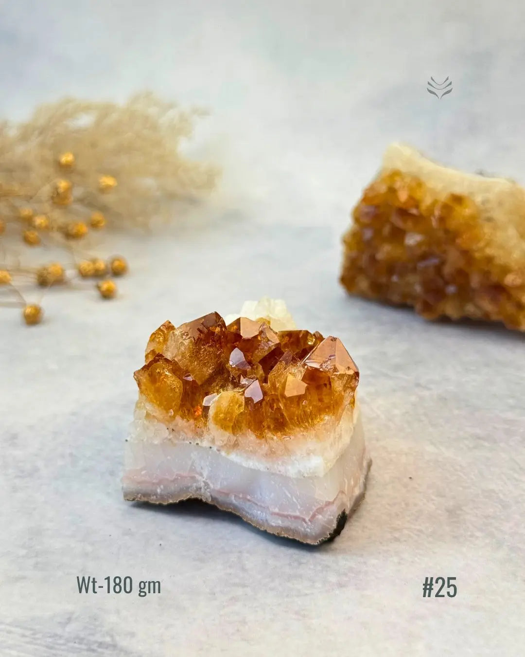 Lightcoded Madagascar Citrine Cluster