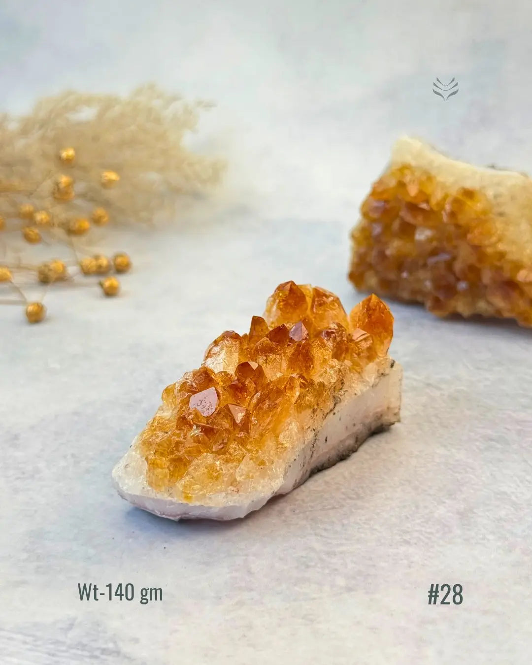 Lightcoded Madagascar Citrine Cluster