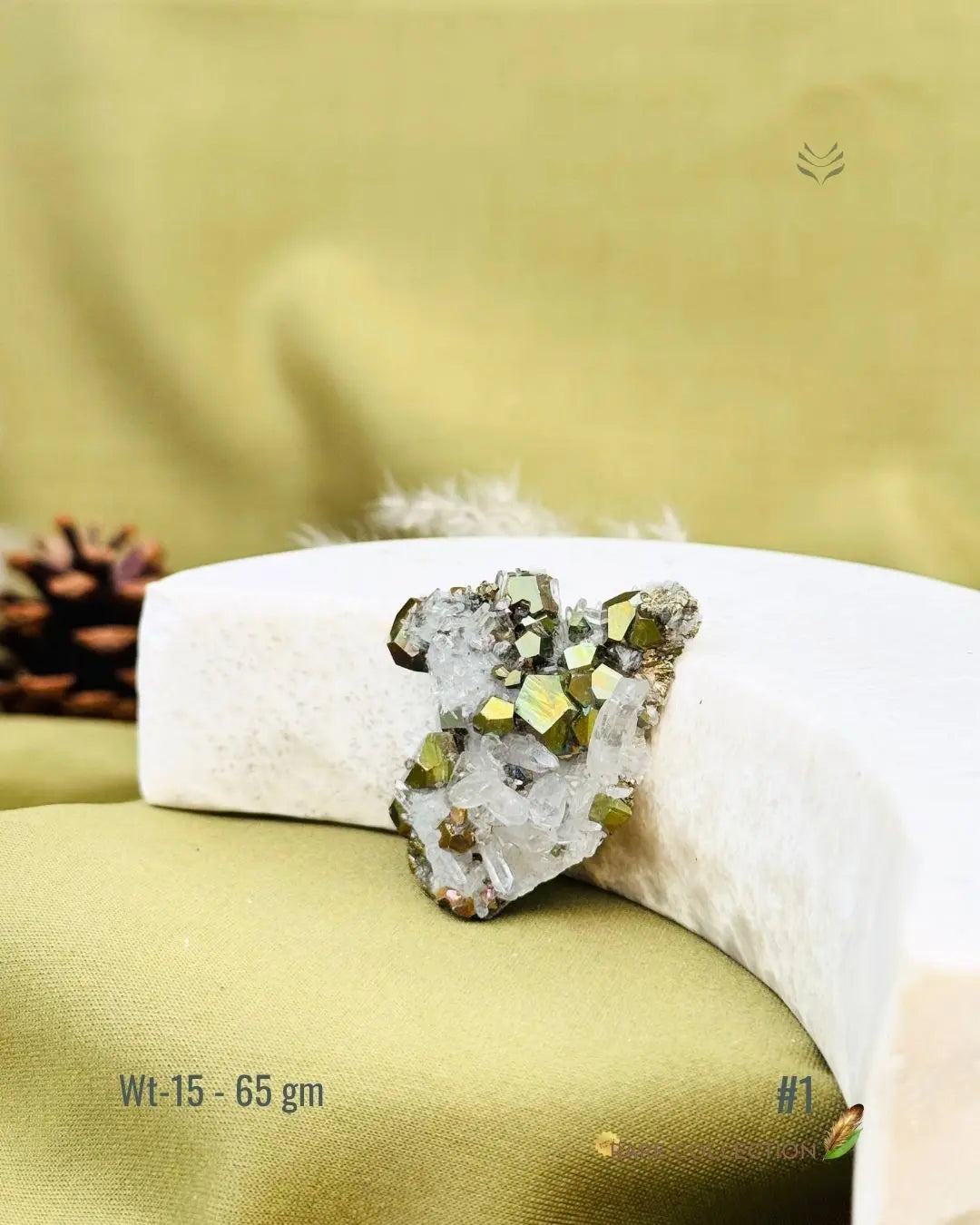 Lightcoded Mini Magick Iron Pyrite with Clear Quartz