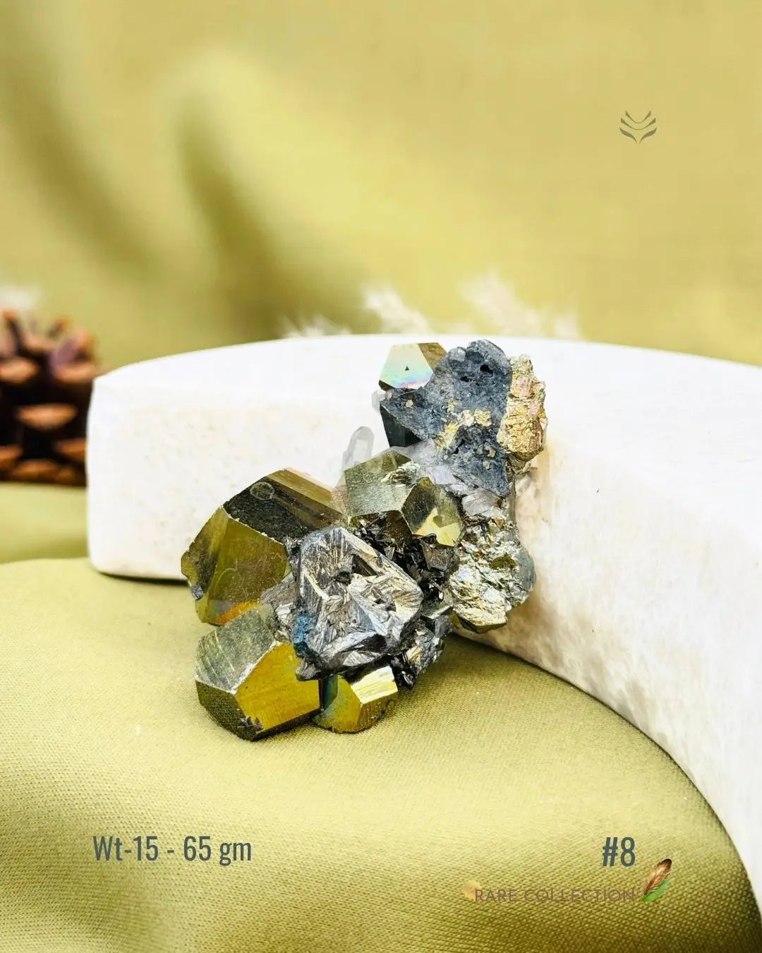 Lightcoded Mini Magick Iron Pyrite with Clear Quartz