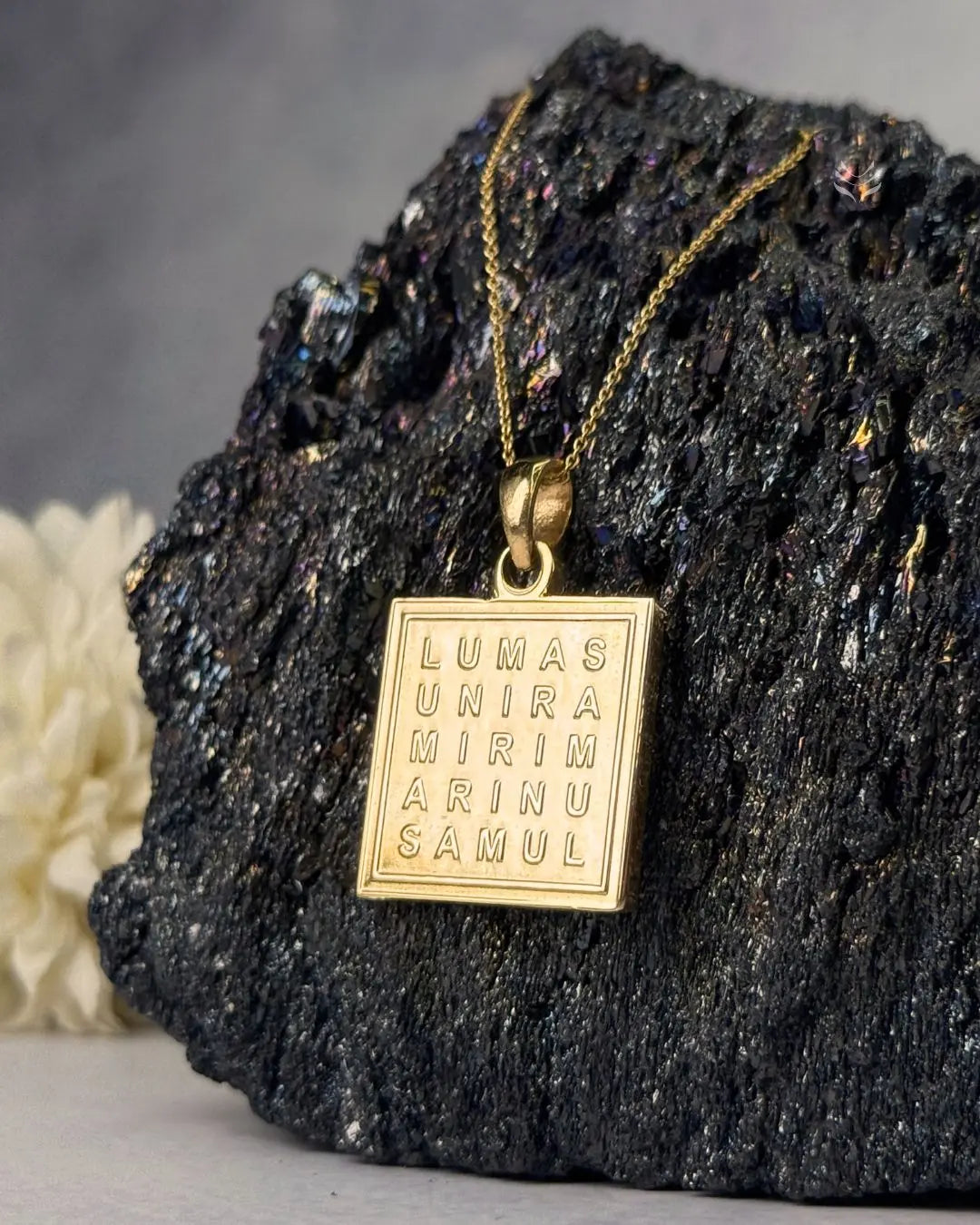 Lightcoded Miracle of Aumatrix Brass Pendant