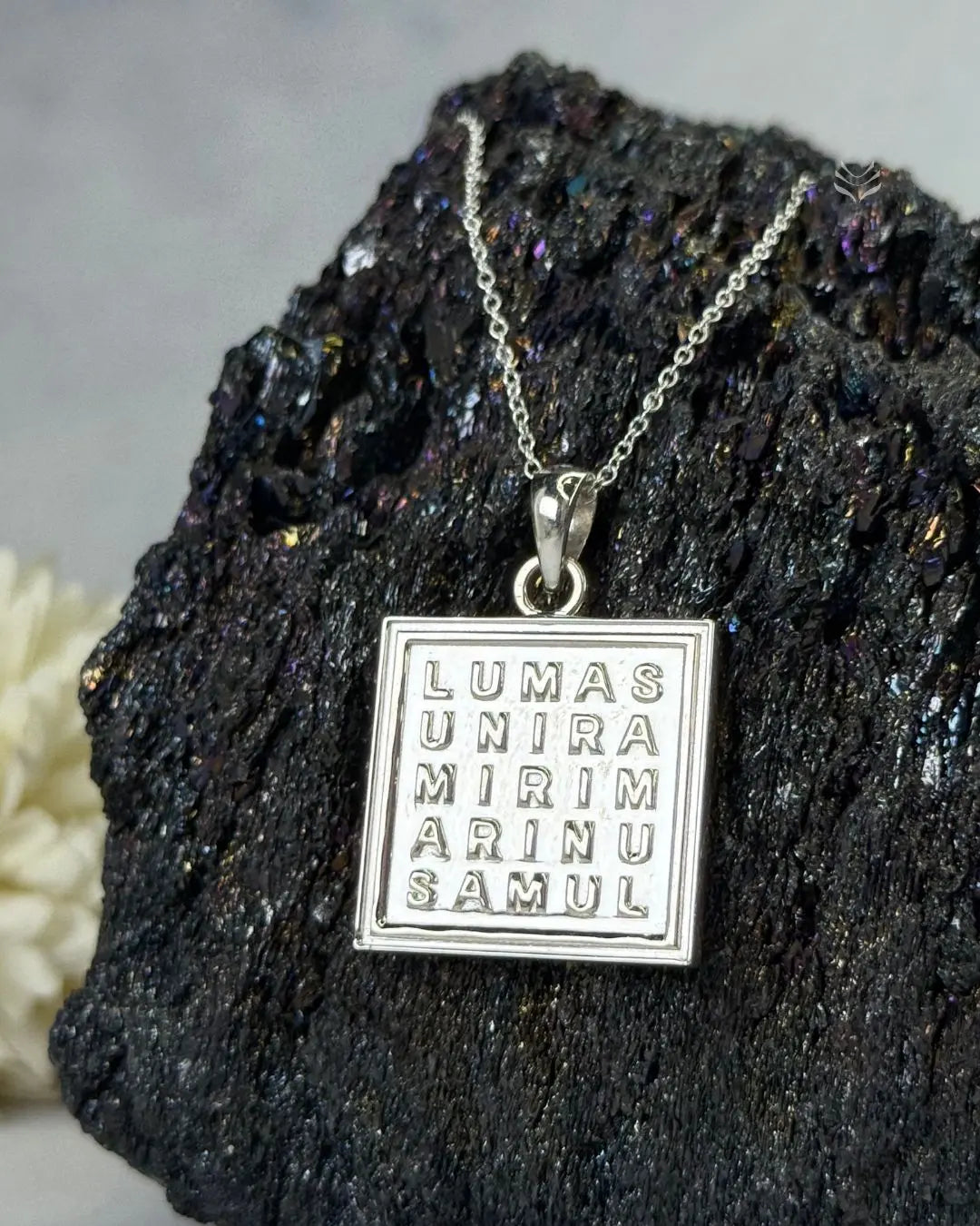 Lightcoded Miracle of Aumatrix Silver Pendant