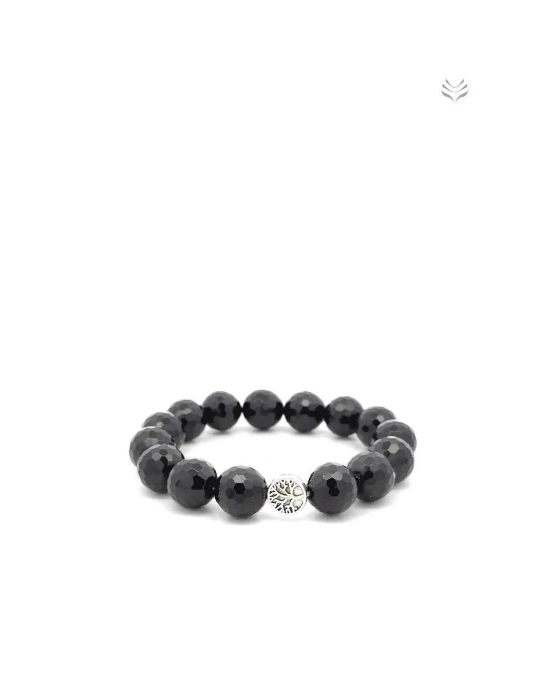 Lightcoded Peruvian Black Tourmaline Faceted Bracelet