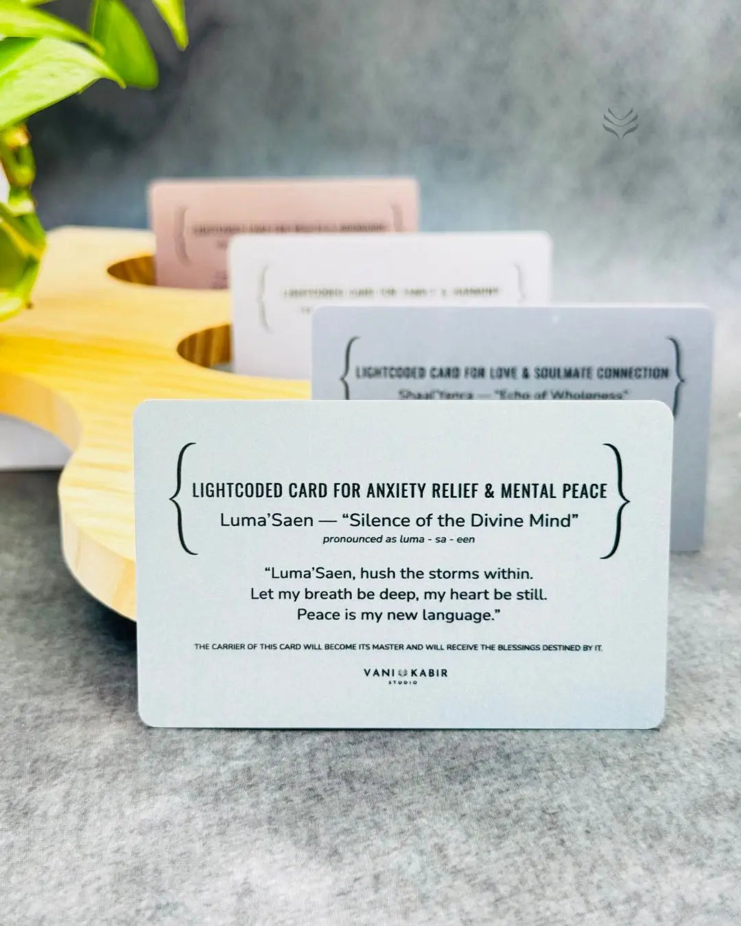Lightcoded Prayer Card For Anxiety Relief and Mental Peace