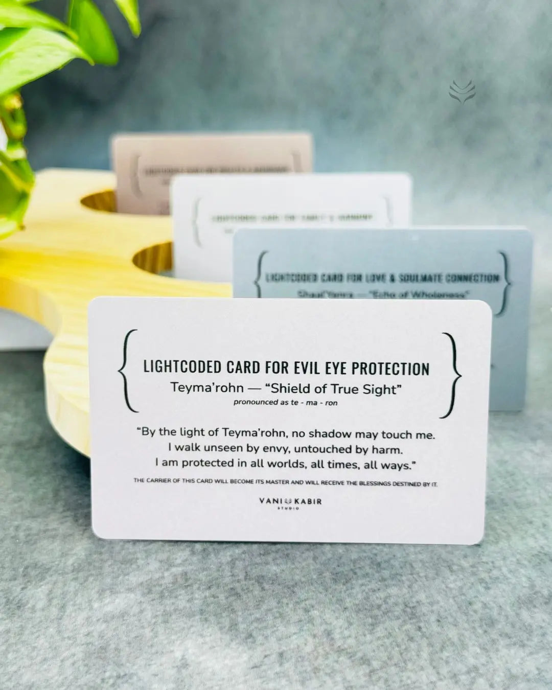 Lightcoded Prayer Card For Evil Eye Protection