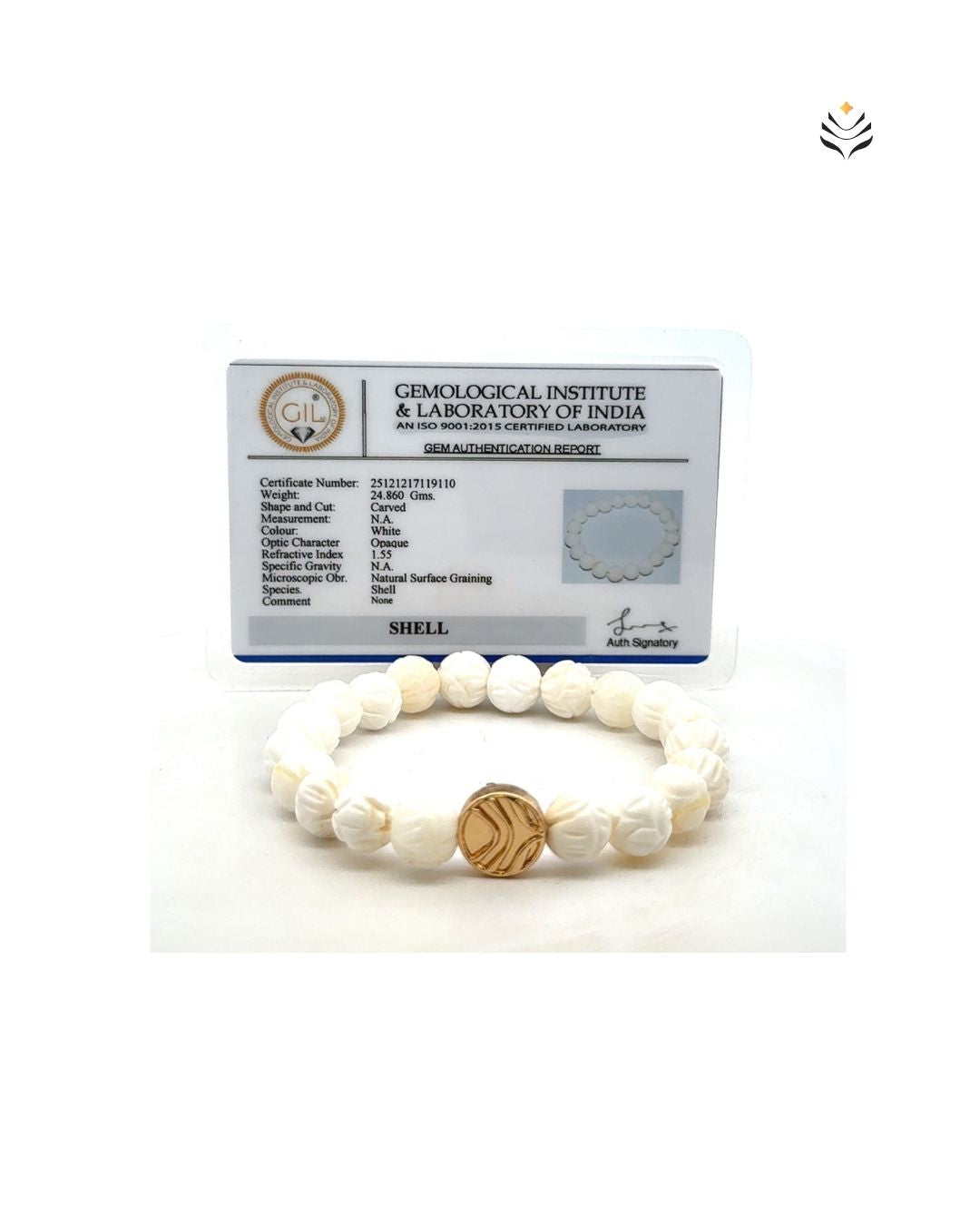 Lotus Shell Bracelet