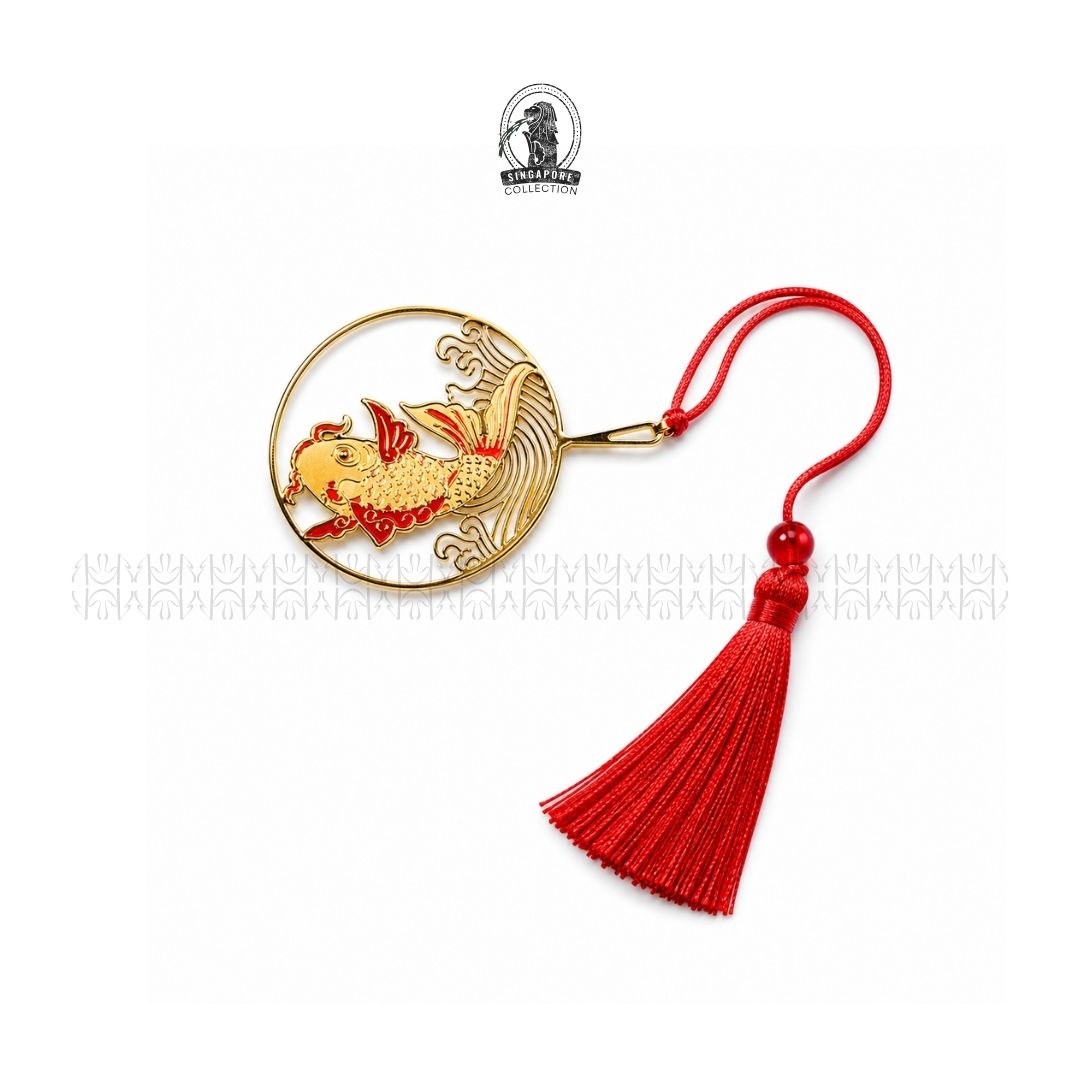 Lucky Gold Fish Book charm