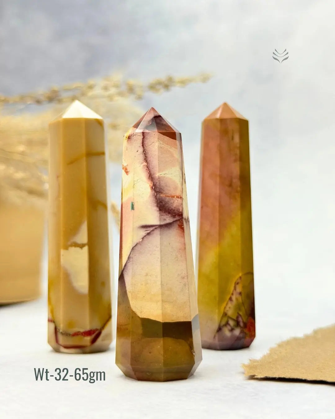 MOOKAITE JASPER MINI TOWERS FOR BRINGING IN SUPPORT