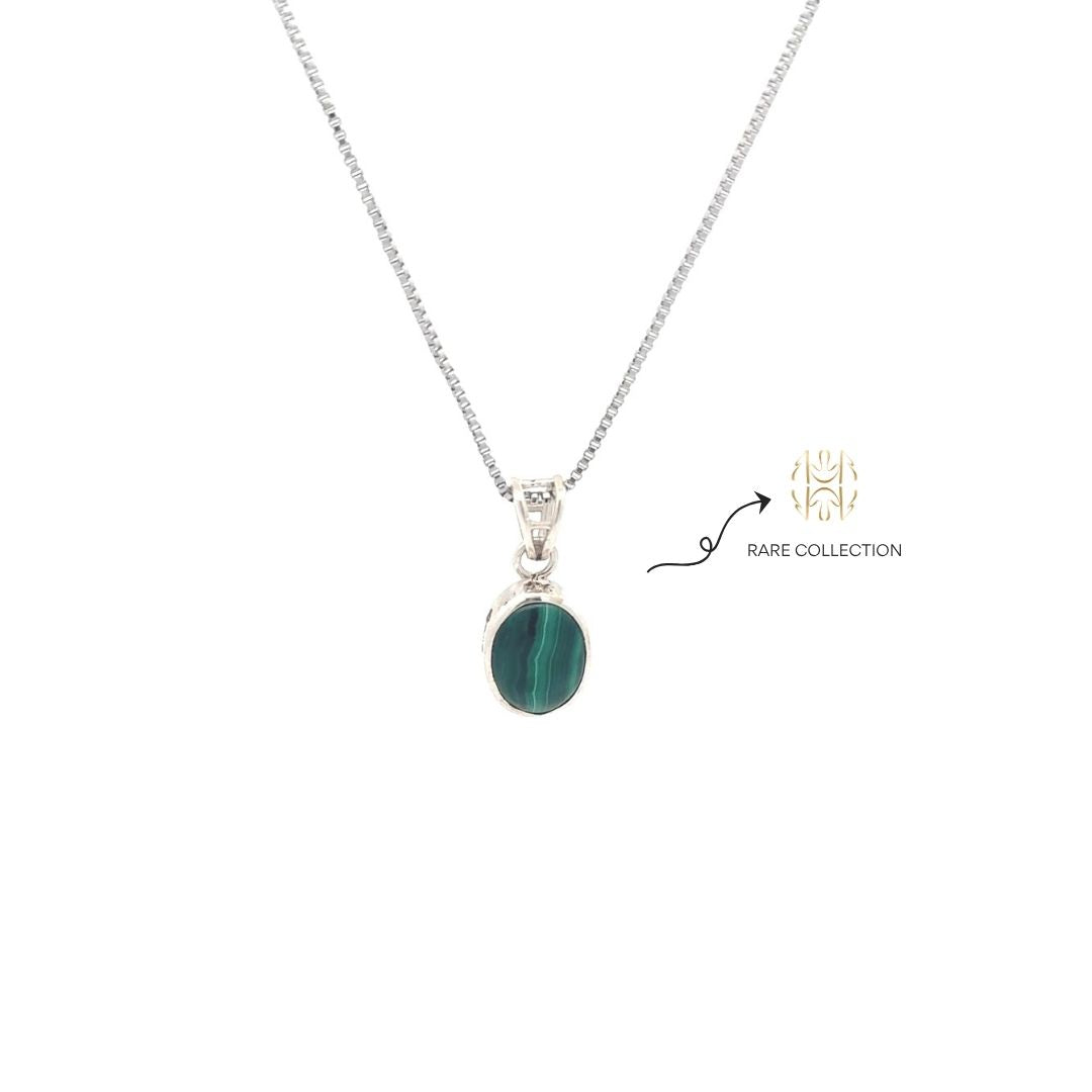 Malachite Silver Pendant