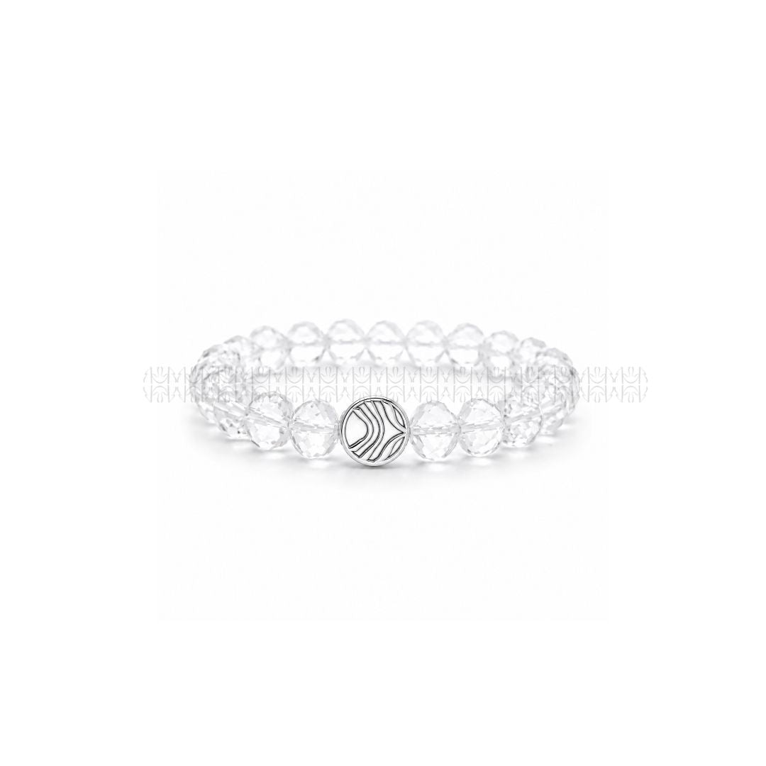 Master Manifestor Tumble Cut Clear Quartz Bracelet