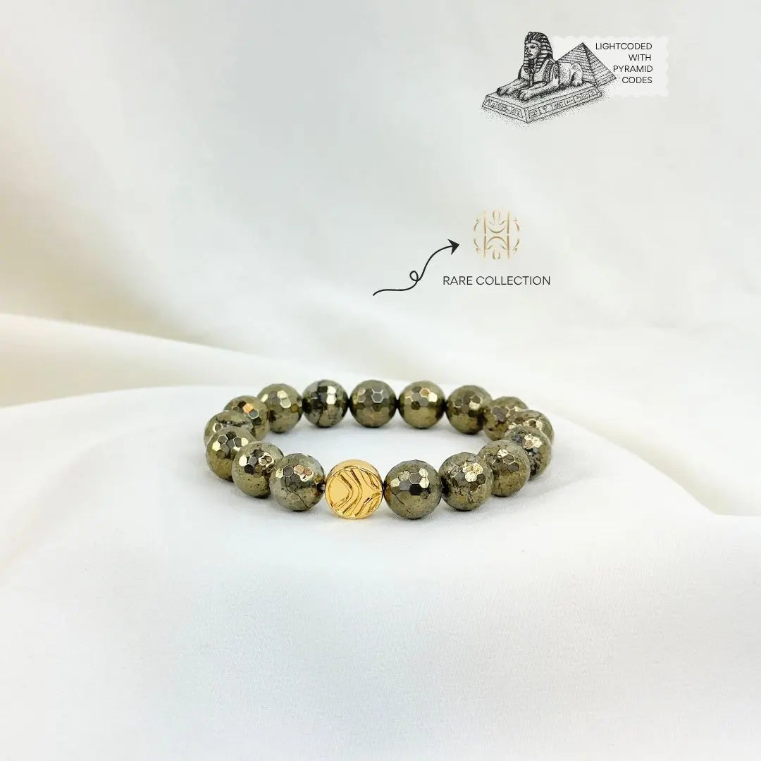 Money Maker Iron Pyrite Bracelet 12mm