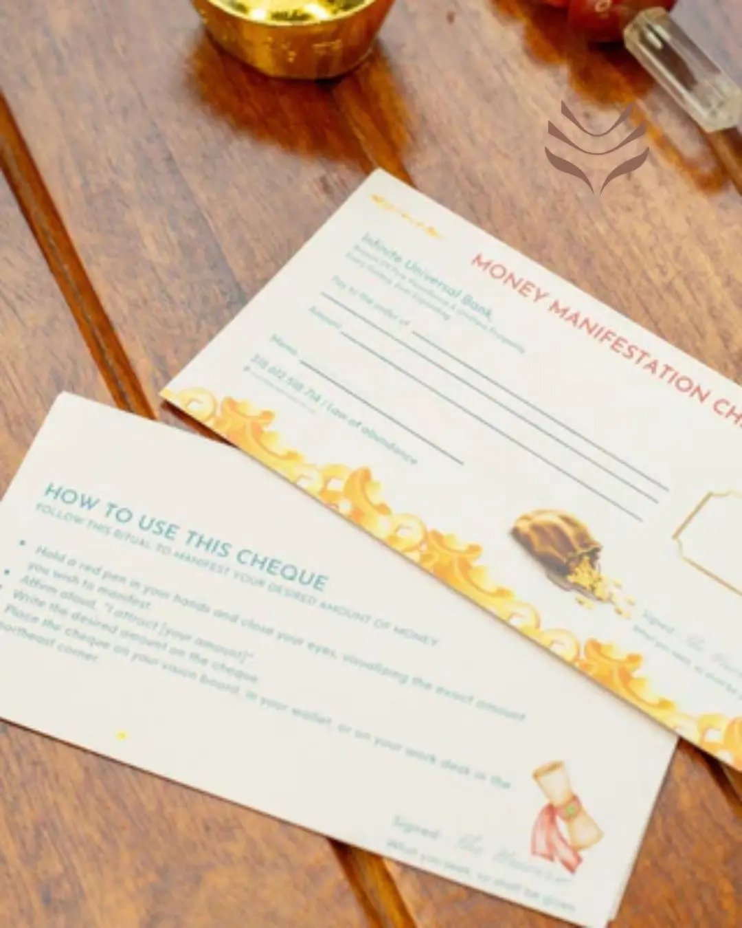 Manifesting Abundance Cheques – Prosperity Tool for Attracting Wealth and Opportunities by Vani Kabir Studio