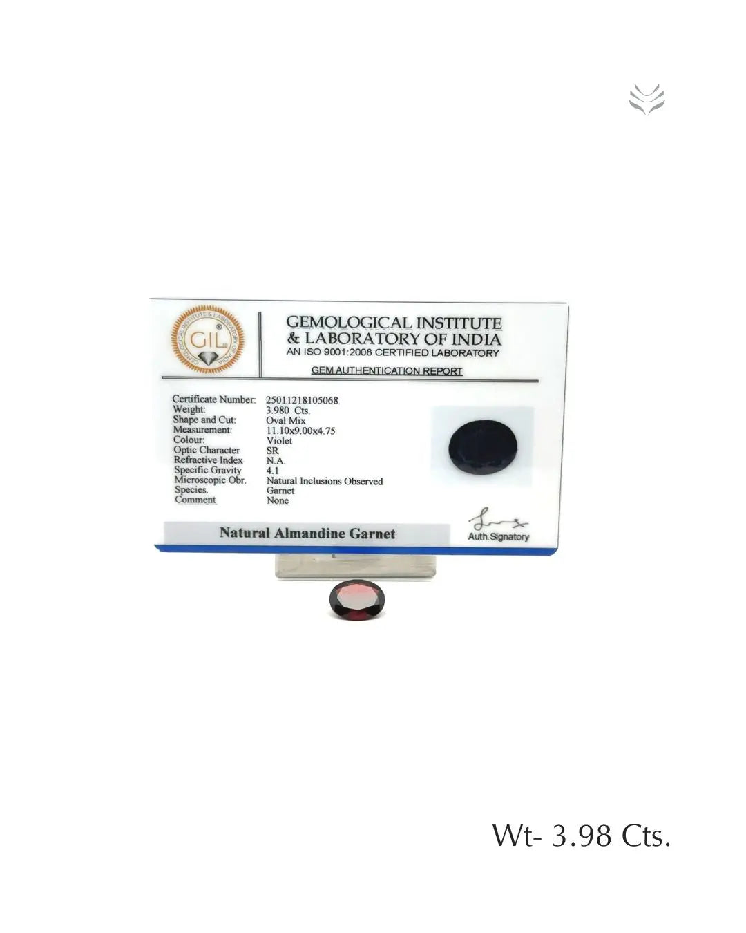 Mozambique Garnet - 3.98 Ct