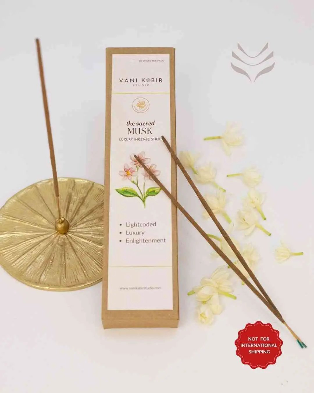 Light-Coded Musk Luxury Incense Sticks with stand
