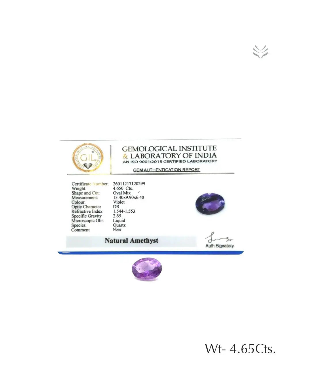 Natural Amethyst - 4.65 Ct Gemstones