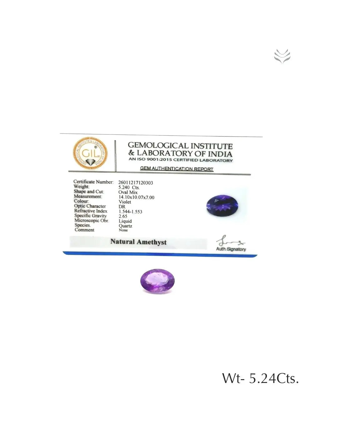 Natural Amethyst - 5.24 Ct Gemstones