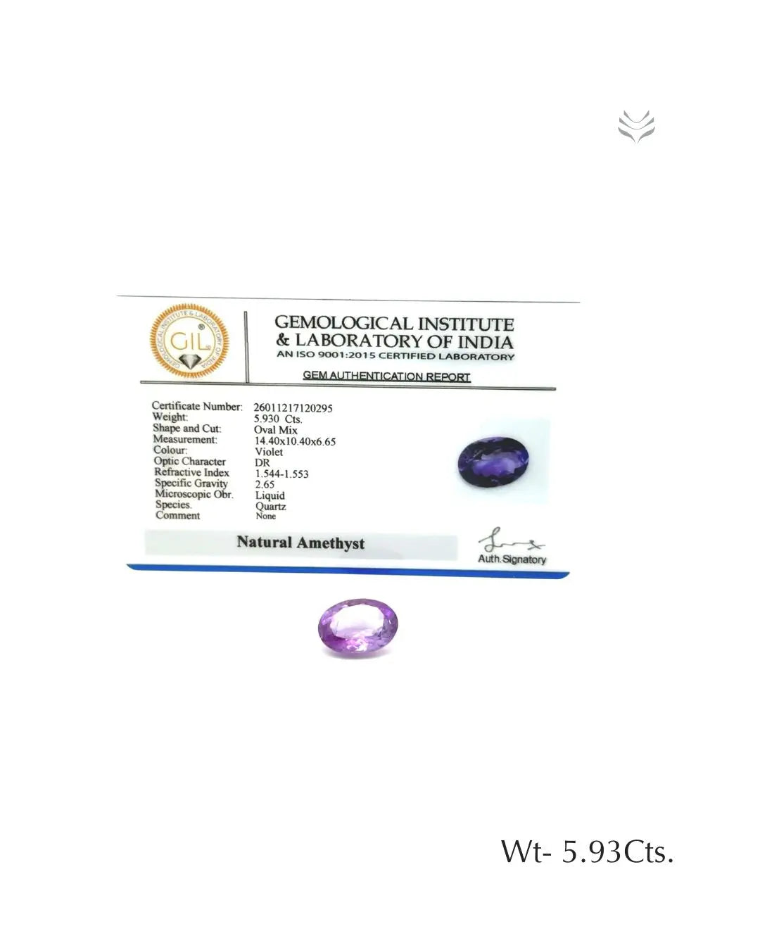 Natural Amethyst - 5.93 Ct Gemstones