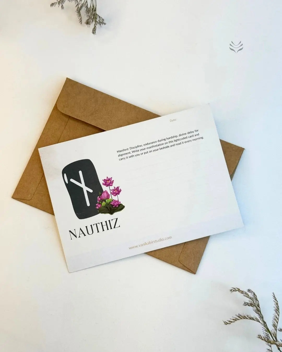 Nauthiz- For Immediate Needs (Rune Manifestation Card)