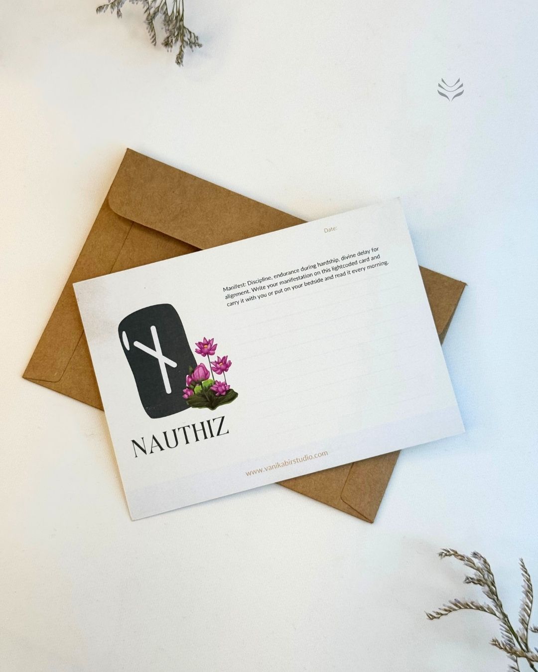 Nauthiz- For Immediate Needs (Rune Manifestation Card)