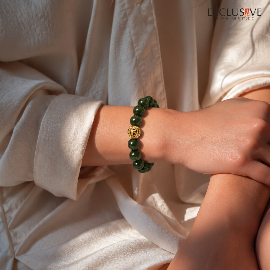 Ancient Nephrite Jade Bracelet Crystal Bracelet Mixel
