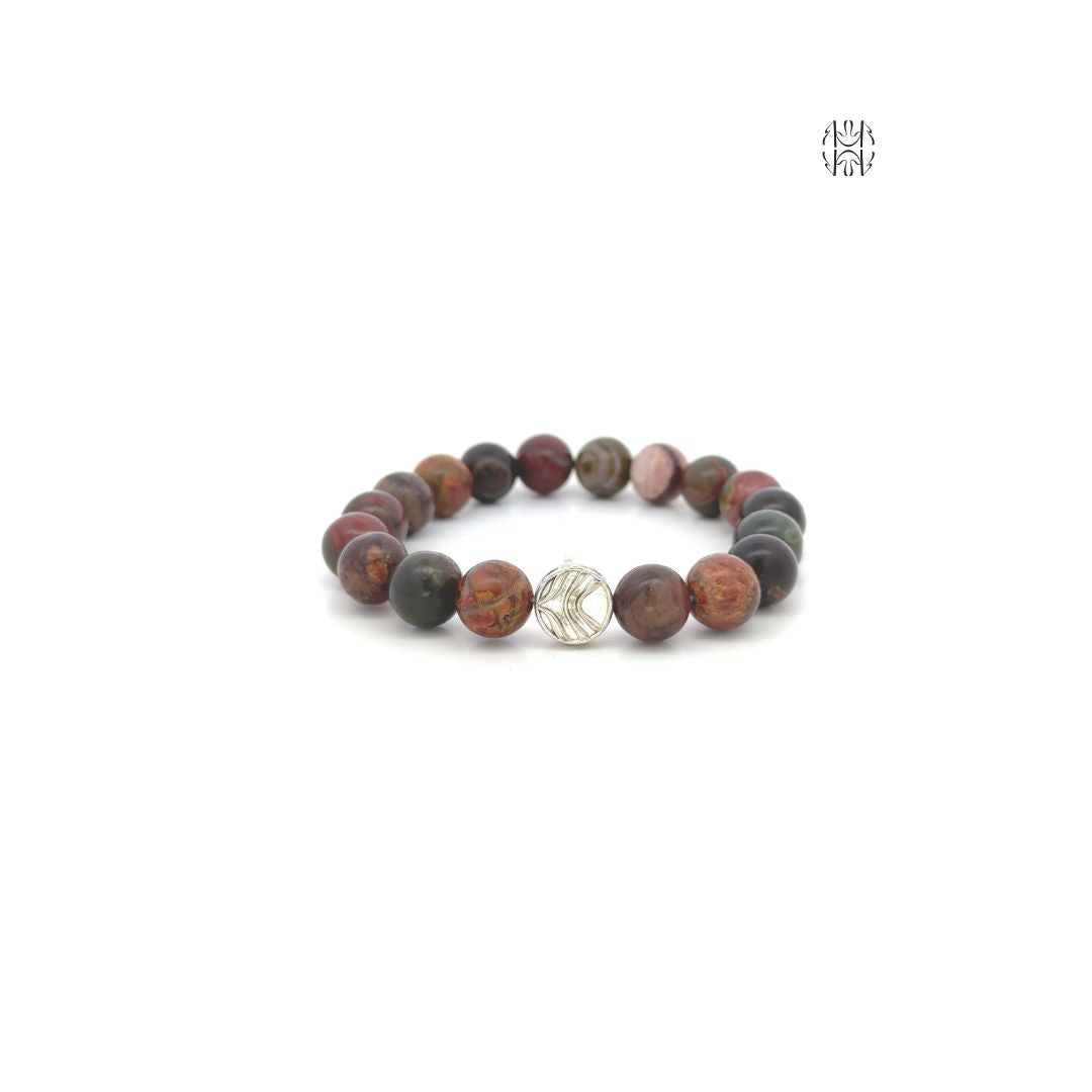 Magnetic Presence Picasso Jasper Bracelet