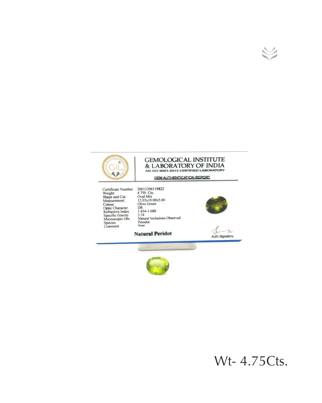 Peridot - 4.75 Ct Gemstones