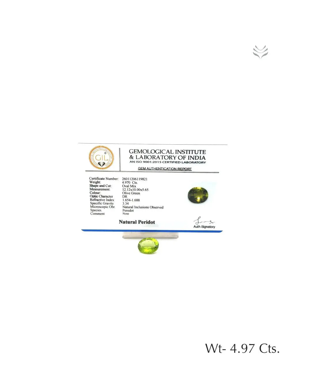 Peridot - 4.97 Ct Gemstones
