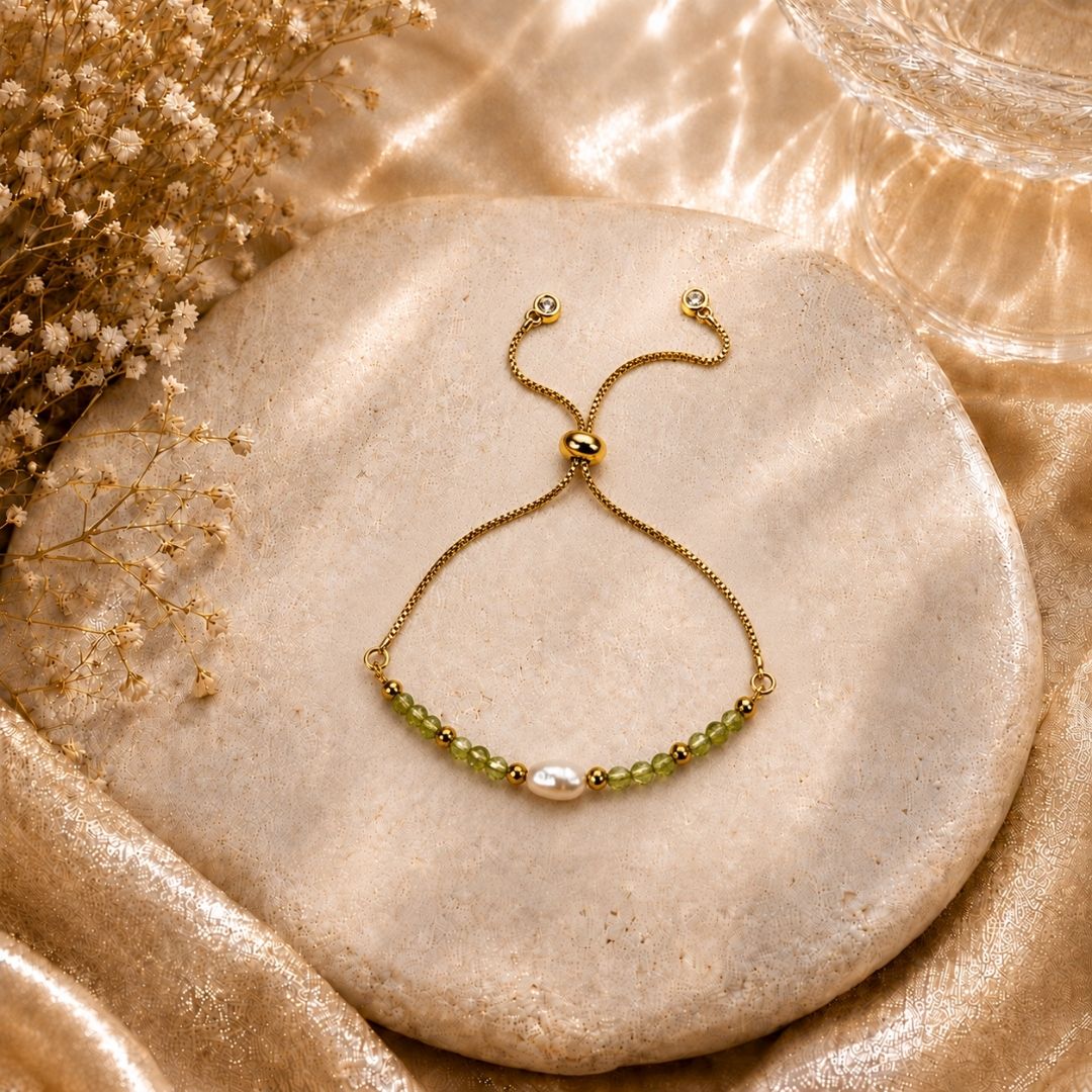 Peridot Adjustable Bracelet
