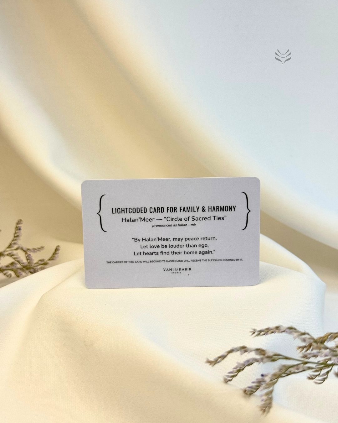 Prayer Card For Family and Harmony