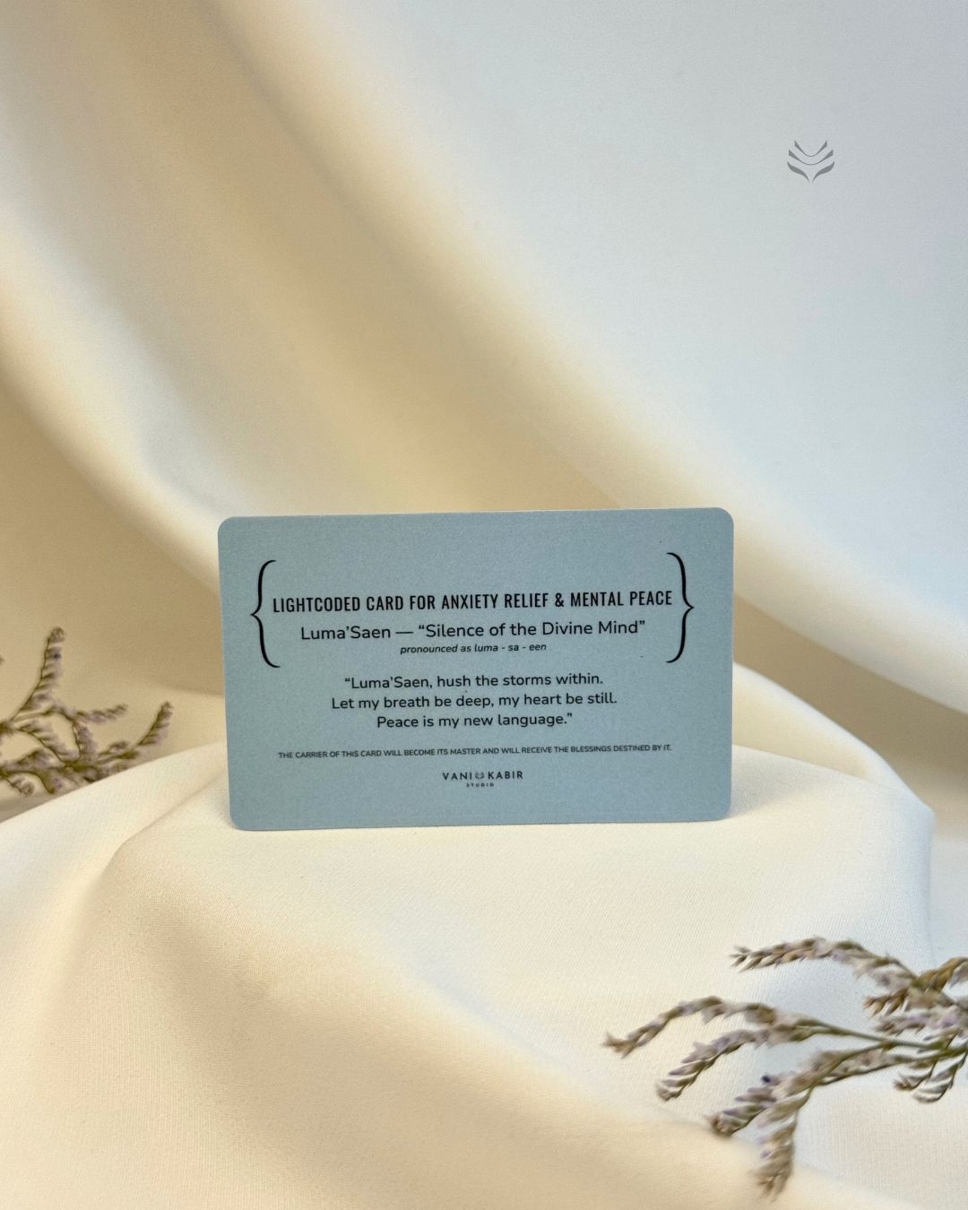 Prayer Card For Anxiety Relief and Mental Peace