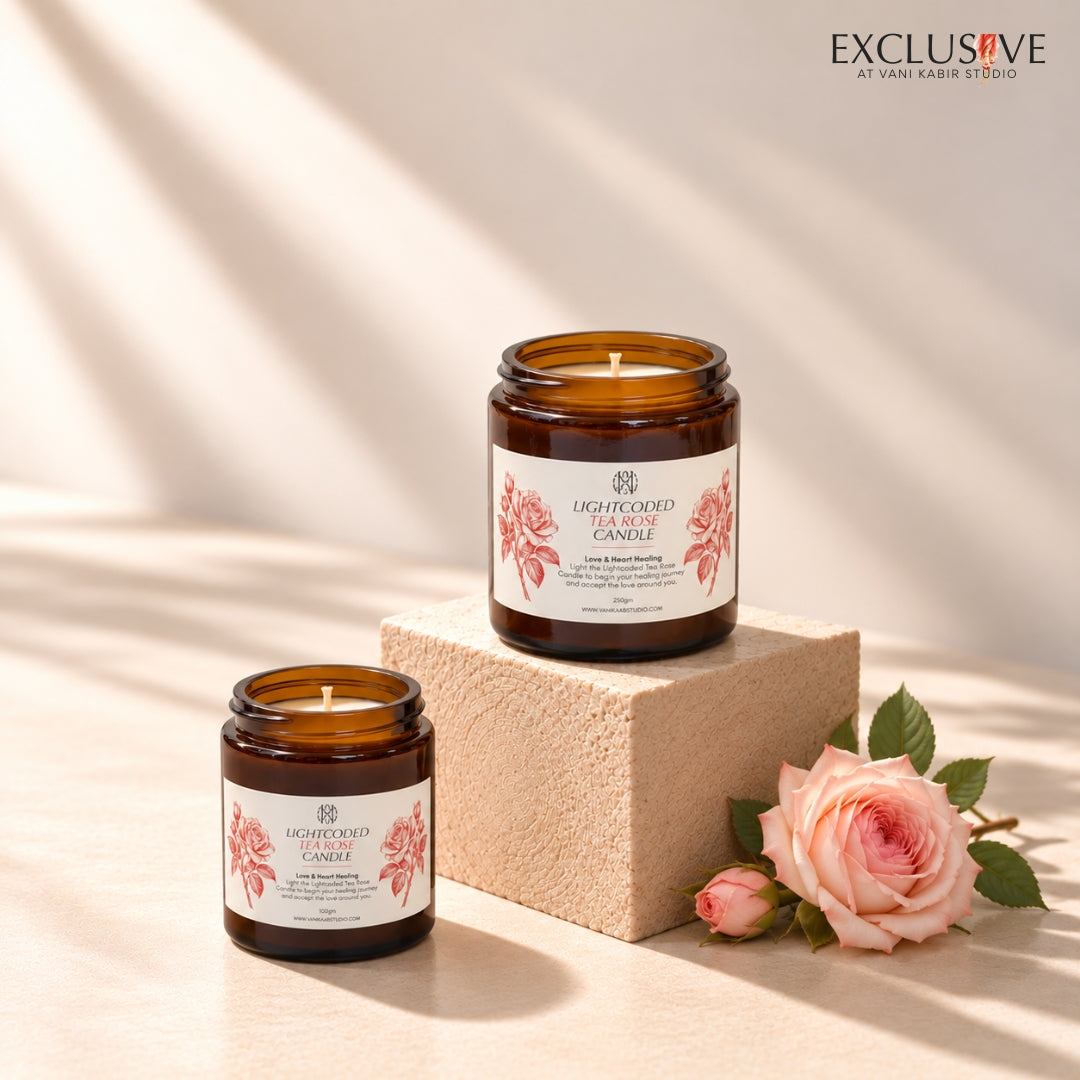 Pure Tea Rose Candle - Handmade in the UAE