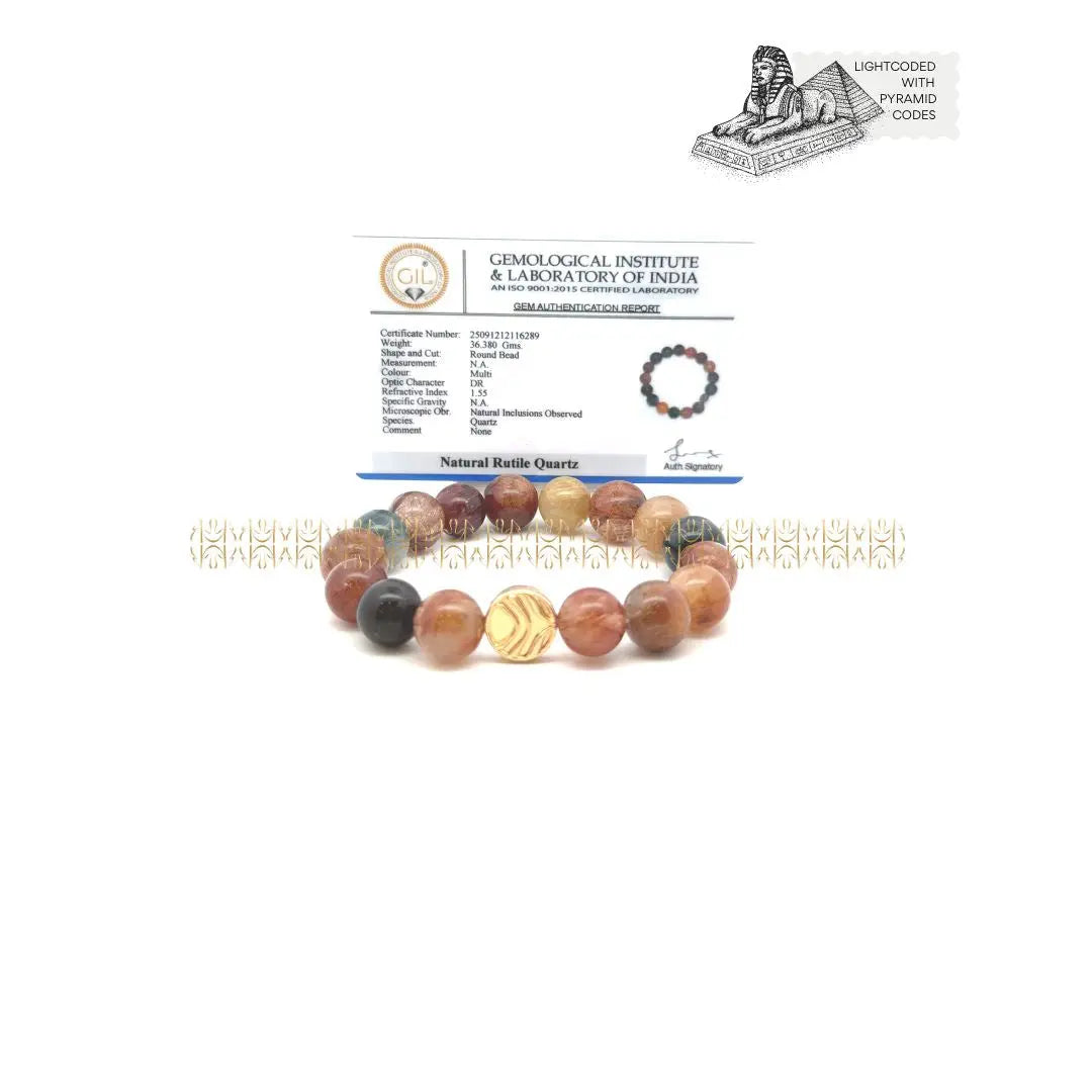 Purpose Of Life Multi Rutilated Bracelet
