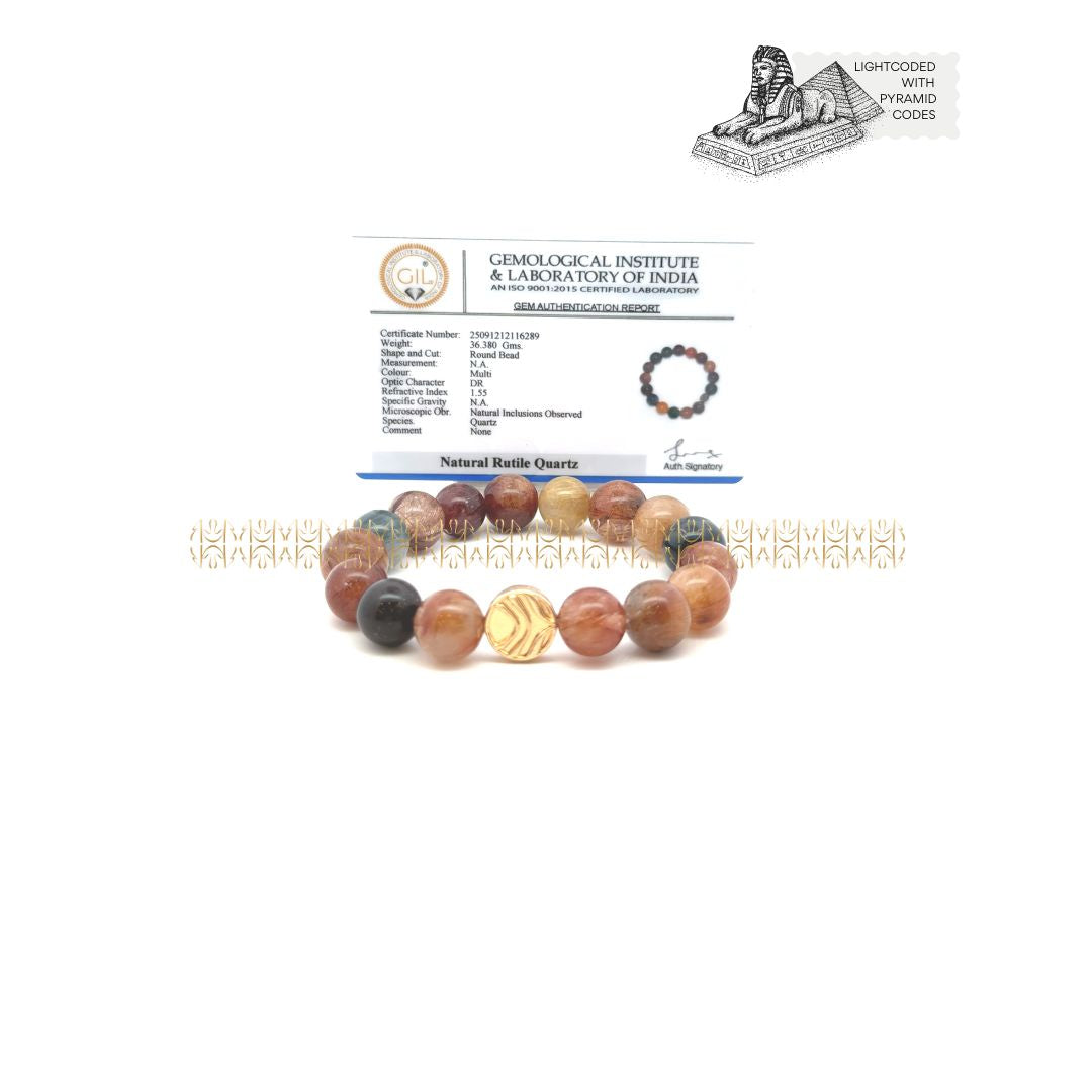 Purpose Of Life Multi Rutilated Bracelet