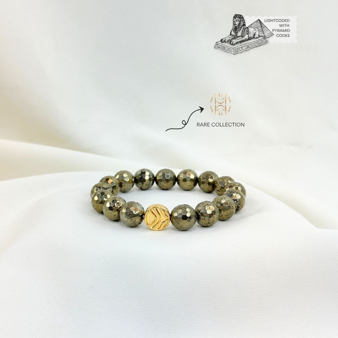 Money Maker Iron Pyrite Bracelet 12mm