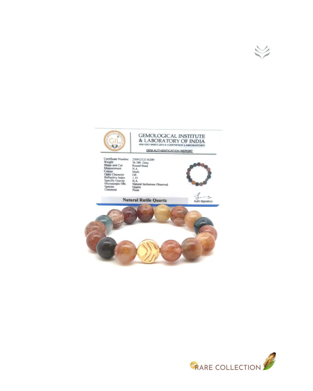 Multi-Rutilated Quartz Bracelet