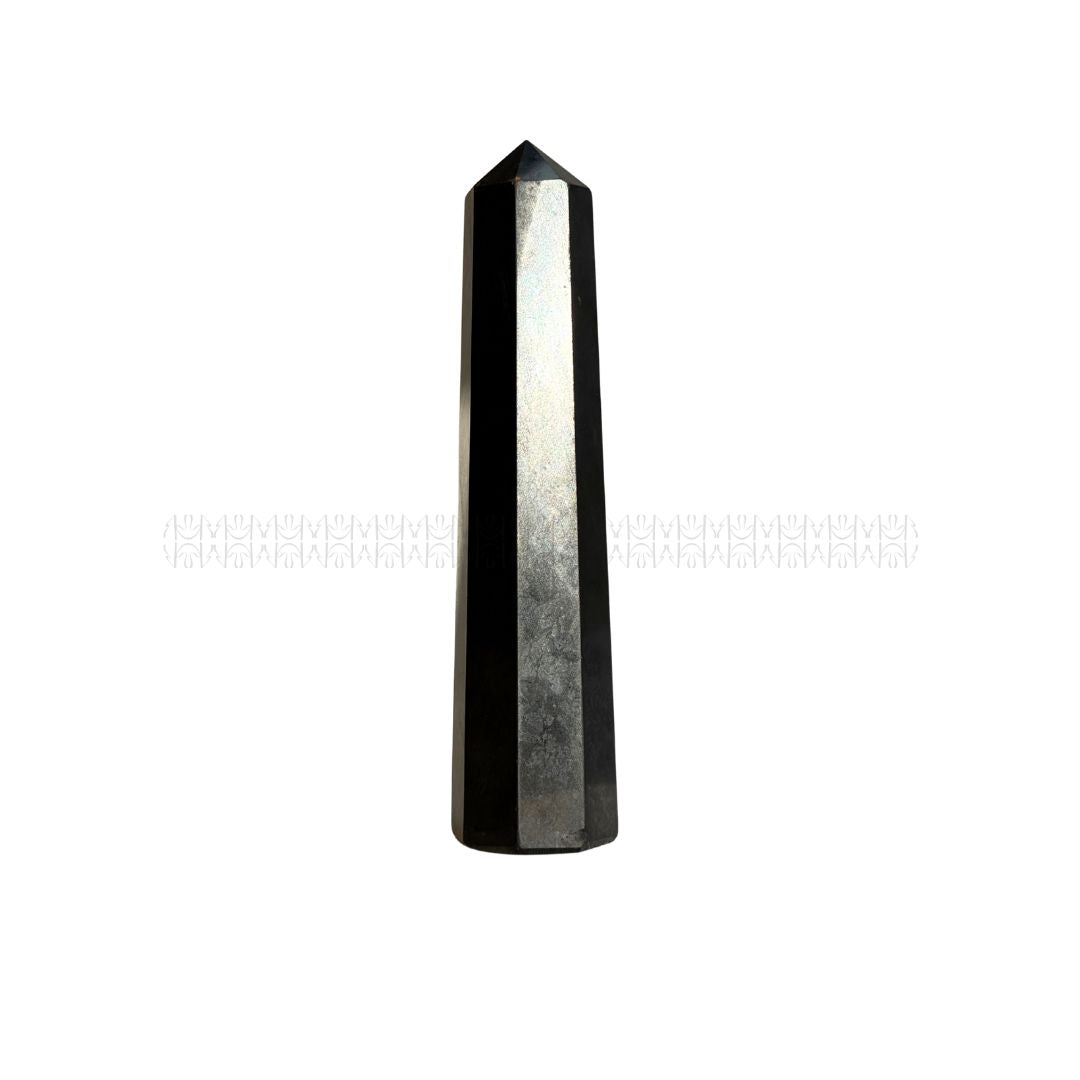 Radiation Control Shungite Crystal Tower - Small Crystal Tower