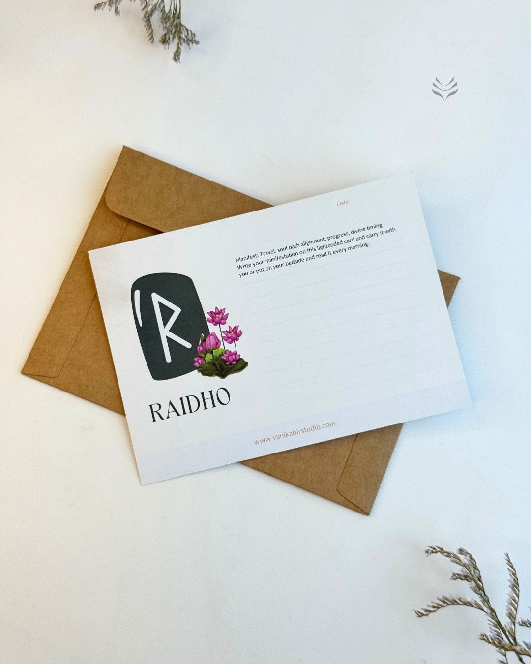 Raidho- For Travel Protection (Rune Manifestation Card)
