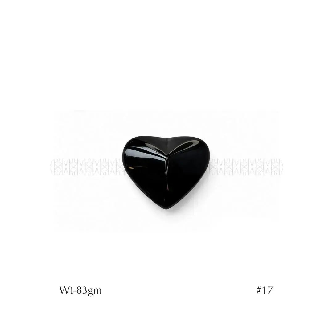 Rainbow Black Obsidian Hearts