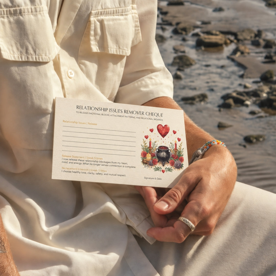 Relationship Obstacle Remover Cheque cards
