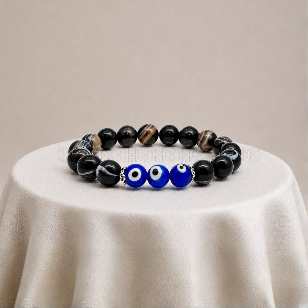 Reverse Evil Eye Crystal Bracelet Mixel