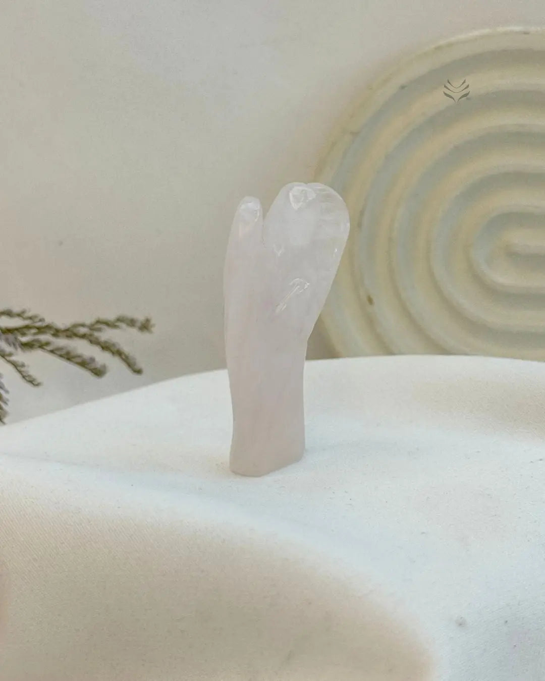 Rose Quartz Bedside Angel