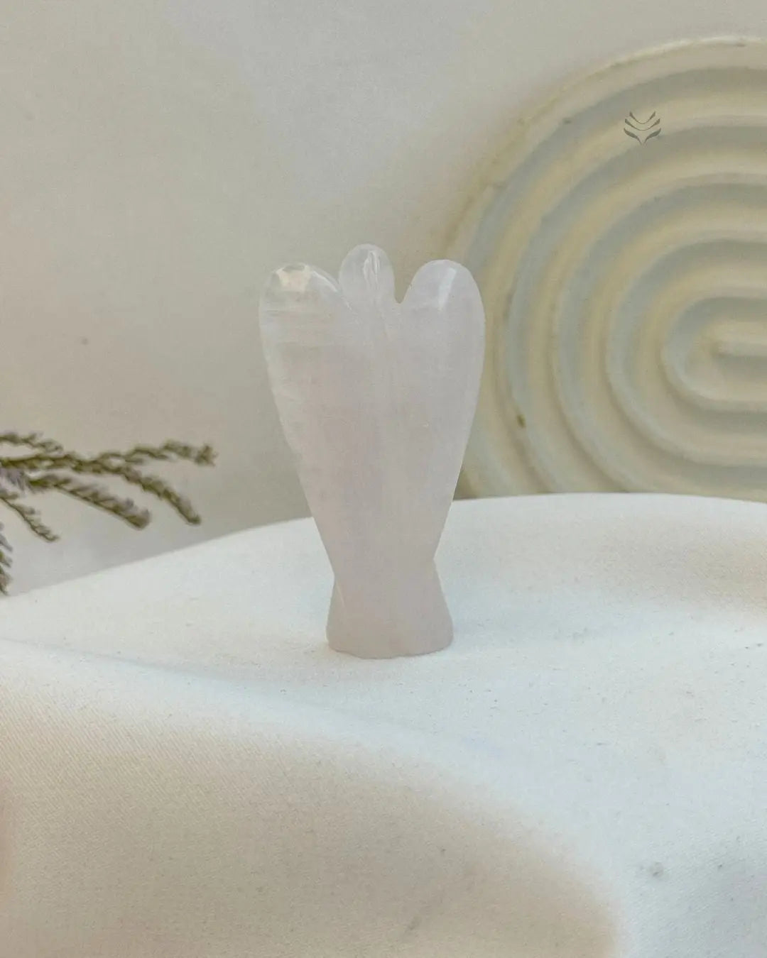 Rose Quartz Bedside Angel