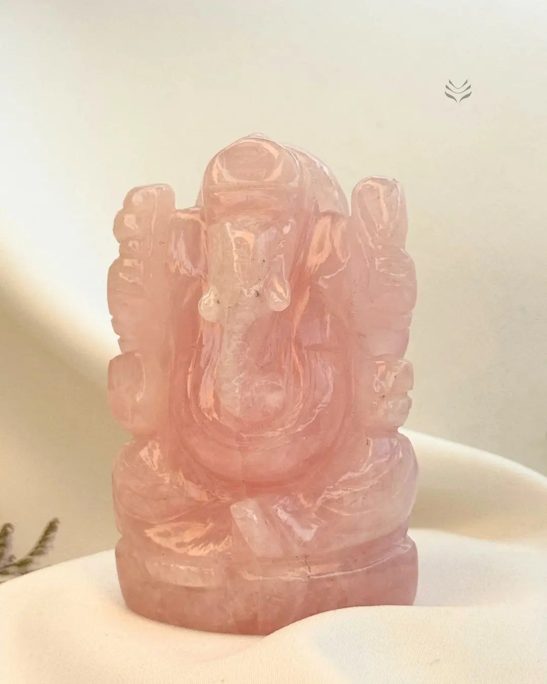 Rose Quartz Ganesha