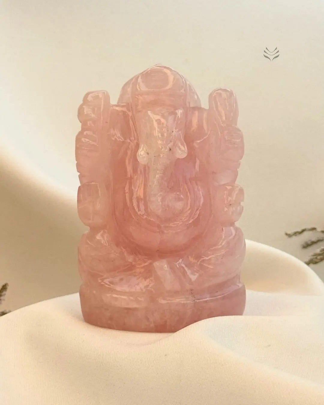 Rose Quartz Ganesha