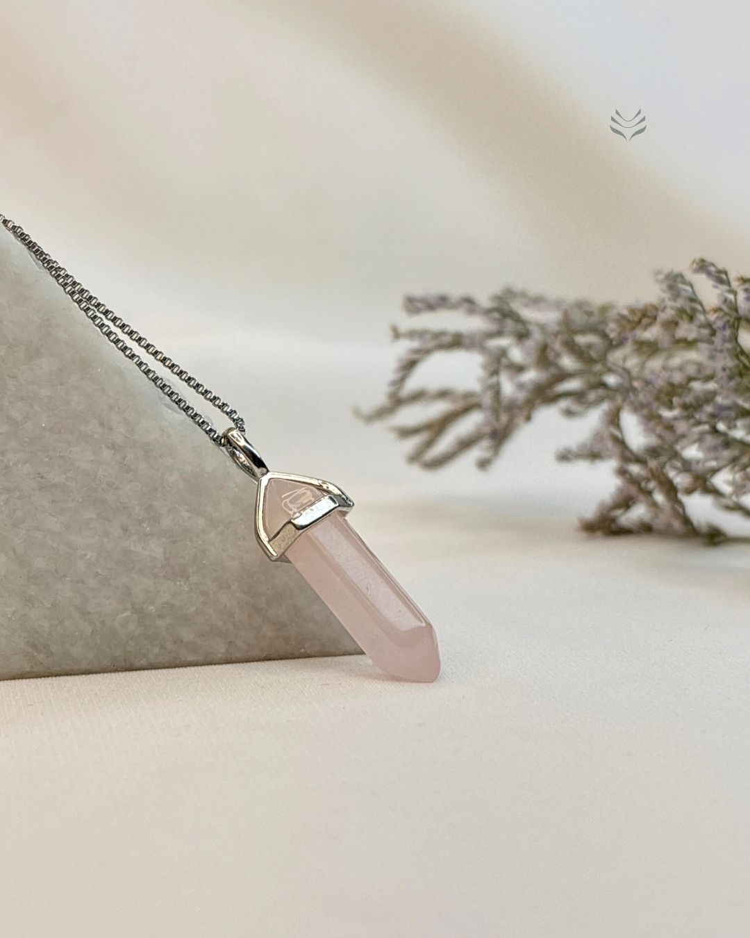 Rose Quartz - Double Terminated Pendant For Self Love