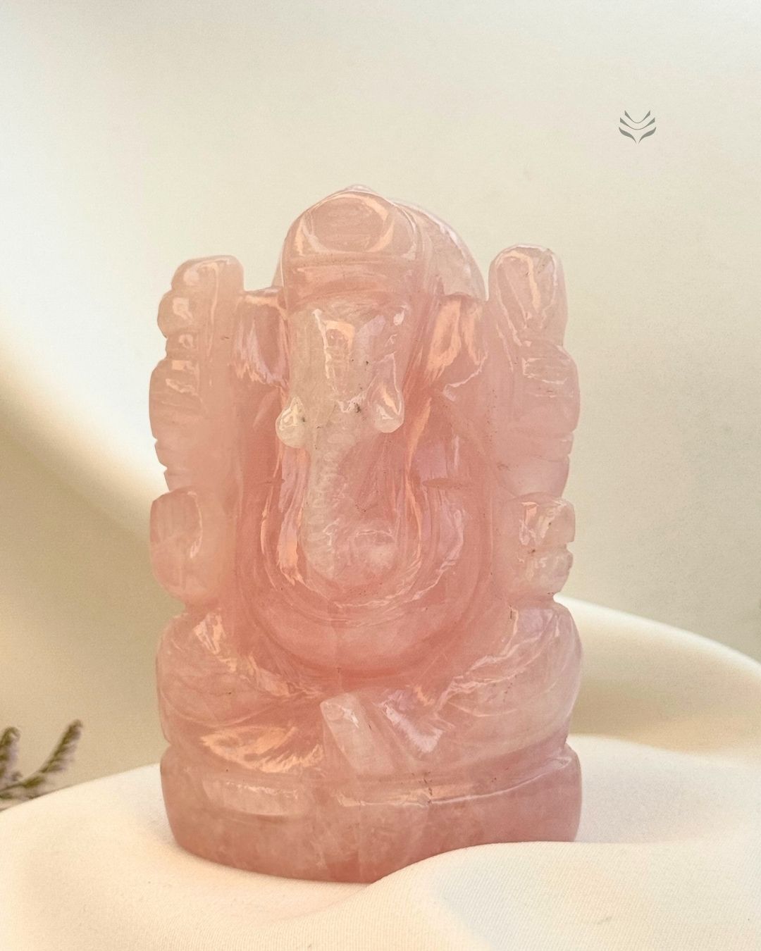 Rose Quartz Ganesha