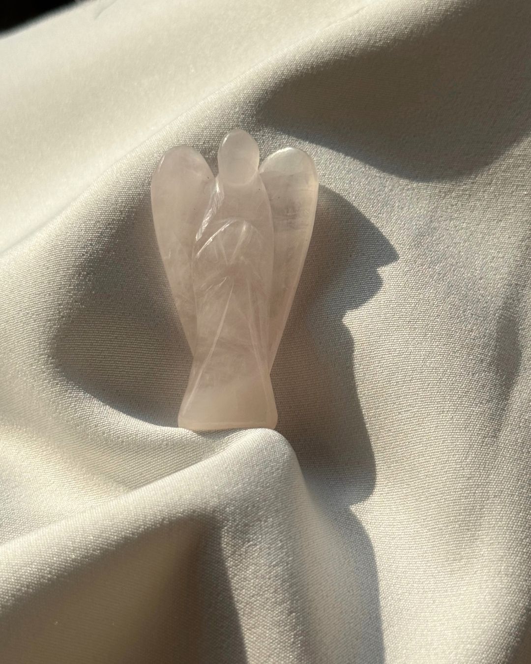 Rose Quartz Bedside Angel