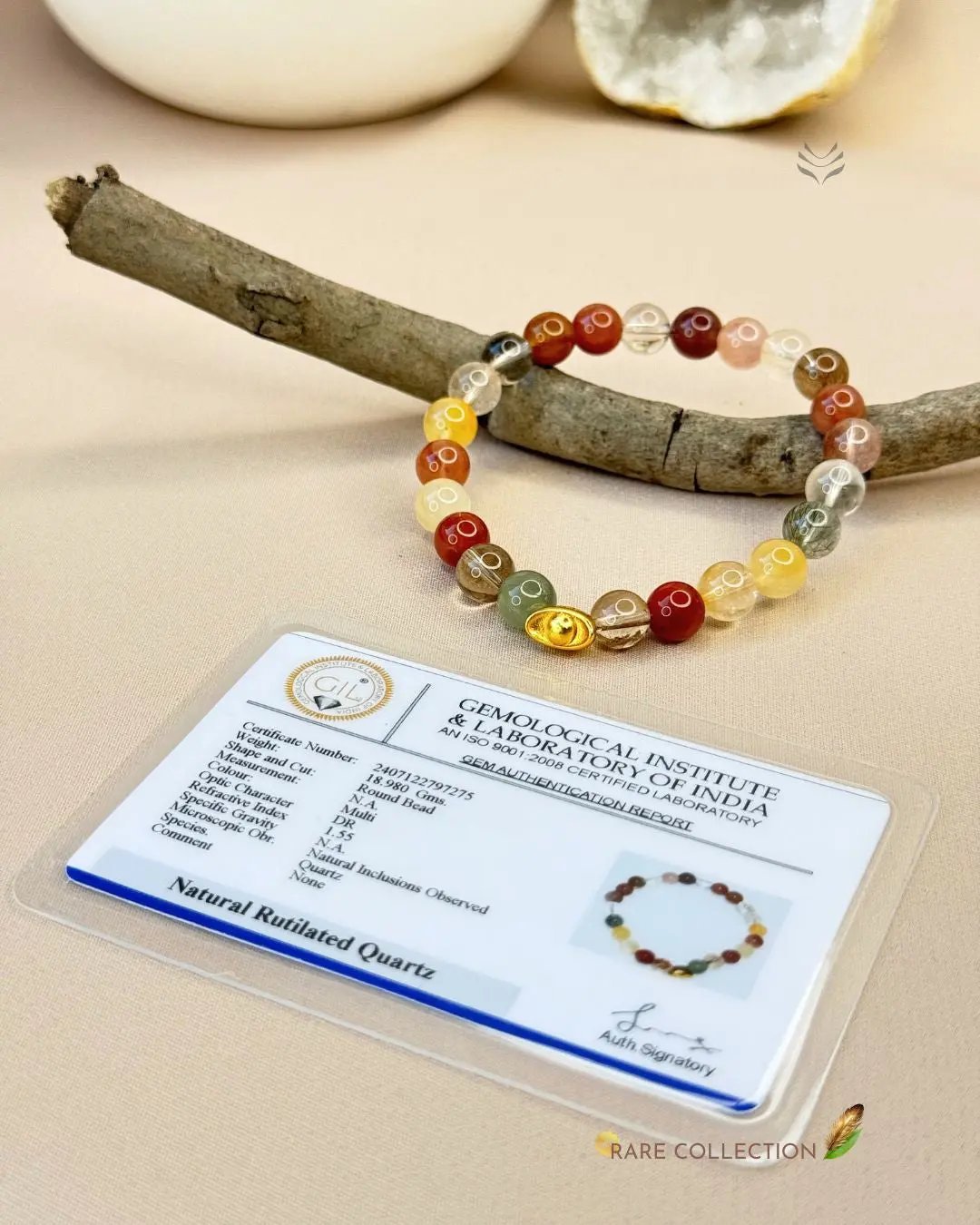 Rutilated Quartz Bracelet