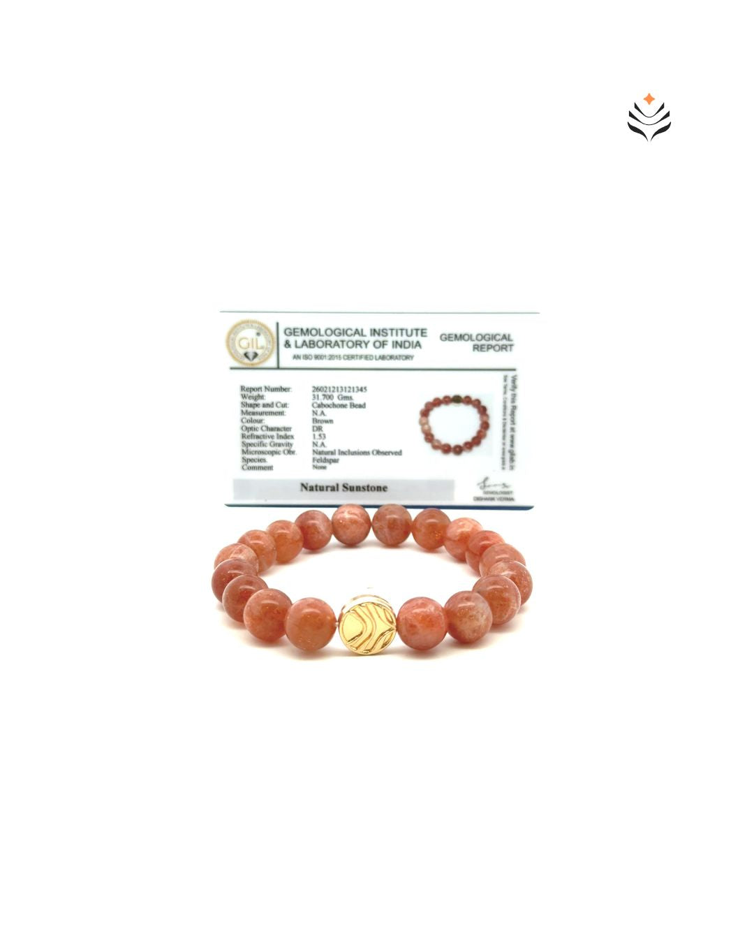 Power Return Sunstone Bracelet